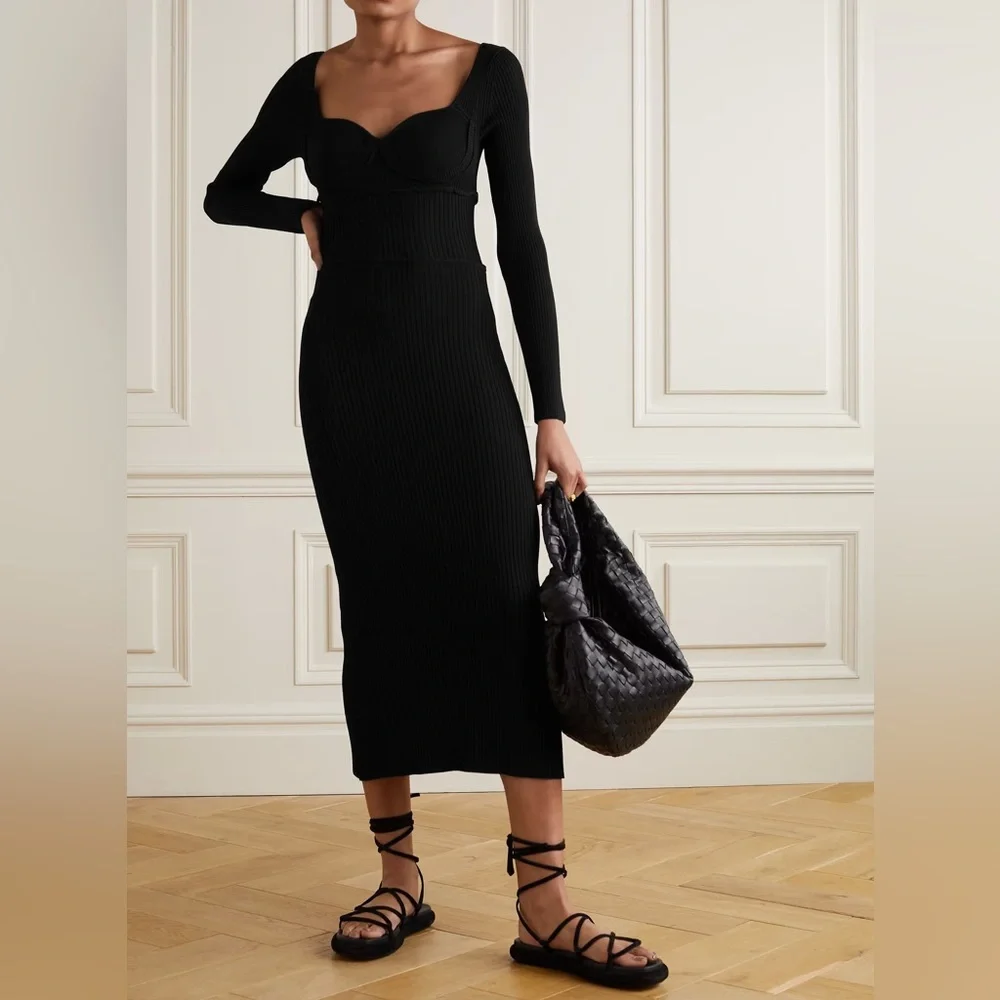 ALTUZARRA Louisa ribbed-knit midi dress - Picture 1 of 12